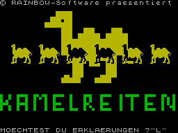 Kamelreiten (19xx)(Rainbow Software)